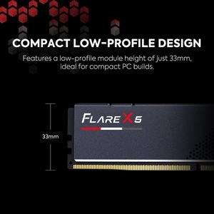 แรม Flare Series DDR5 32GB (2x16GB) 6400MT/s CL32-39-39-102 1.40V สำหรับคอมพิวเตอร์เดสก์ท็อป แบบ UDIMM สีดำด้าน แรม DDR5 Flare S รุ่นใหม่ - Product Image 3