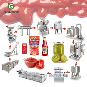 Usine de transformation de la pâte de tomate moyenne, 5 tonnes par heure, machine à sauce ketchup, fabrication continue de sauce ketchup, 1000 kg - Product Image 1
