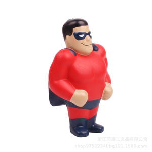 Figura de superhéroe de espuma PU de rebote lento para niños de 5 a 7 años, juguete unisex antiestrés, regalo decorativo - Product Image 2