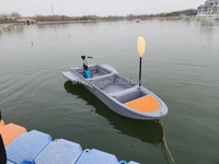 Bateaux de pêche gonflables électriques en plastique pliables pour 4-6 personnes, livraison rapide, mini-bateaux de pêche à monter soi-même