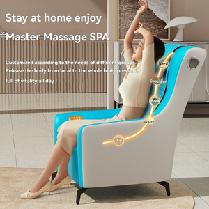 كرسي تدليك ذكي جديد لعام 2025 من الجلد الصناعي، موفر للمساحة، كرسي تدليك كهربائي أوتوماتيكي صغير للجسم بالكامل للمنزل مع تقنية البلوتوث - Product Image 5