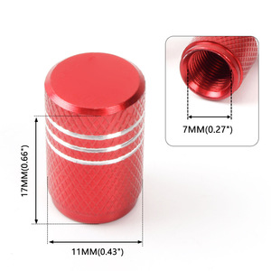 Tapas de Válvula para Neumáticos Tesla Model 3 X Y S, 11 mm, Rojas, de Aleación de Aluminio, Repuesto para Tapas de Válvula sin Cámara - Product Image 1
