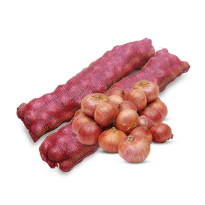 Sacs en filet de nylon tissé PP robustes de haute qualité pour oignons, personnalisables, avec cordon de serrage, imprimés en sérigraphie pour fruits et légumes T&H - Product Image 1