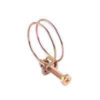 Collier de serrage double fil en fer galvanisé YD pour tuyau (métrique)