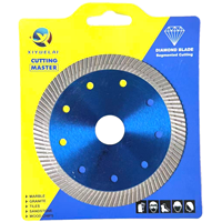 Lame de scie diamantée Turbo Mesh 105 mm 115 mm pour carrelage, granit, marbre, disque de coupe haute précision sec/humide