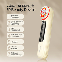 Appareil de beauté pour la peau rechargeable à domicile, lumière tricolore portable, appareil électrique de rajeunissement de la peau, appareil de lifting du visage, appareil de beauté du visage