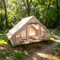 Tente de camping gonflable légère pour les voyages en plein air, résistante au vent, imperméable, installation rapide, abri familial portable