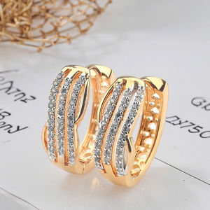 18K الذهب مطلي اللون تغيير أحدث لطيف مجوهرات للبنات أقراط - Product Image 6