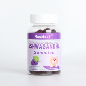Rosebest nhãn Ashwagandha Gummies Hữu Cơ aswangdha bổ sung cho cải thiện giấc ngủ giảm căng thẳng & tâm trạng bình tĩnh - Product Image 5
