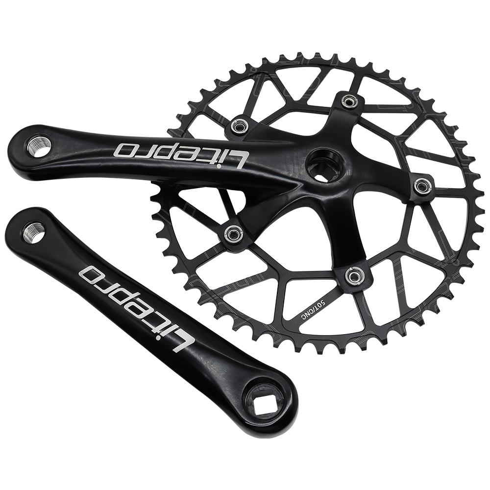 Litepro自転車クランクセット一体型シングルチェーンホイールクランク