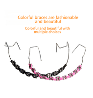 Chaîne décorative colorée pour appareils dentaires, Ornement multicolore pour appareils dentaires, Décoration universelle pour appareils orthodontiques