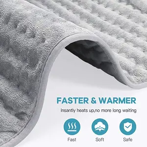 Elektronische Verwarming Pad Voor Winter, Ultra-Zachte Flanellen Warmte Pad Wasbare Warming Pad Met 10 Modes Temperatuur