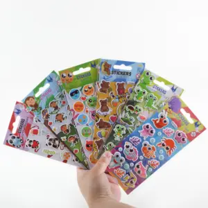 hot selling star foam puffy sticker play set decorative kids cute pvc vinyl puffy stickers