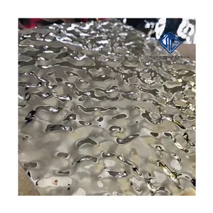 Gocce di acqua ondulazione/colore rivestito 201 304 316 pannelli in acciaio inox/piastre per la decorazione