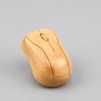 Souris sans fil USB 2,4 GHz en bois de bambou personnalisable avec logo gravé, rétroéclairage RGB, ergonomique, pour les deux mains, bureau, maison, ordinateur portable