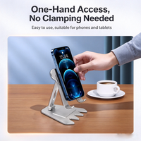 Support universel réglable en alliage d'aluminium pour téléphone et tablette, idéal pour iPad et téléphones mobiles – Vente directe usine, ODM/OEM