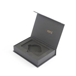 Custom Design Logo nero busta magnetica di lusso confezione scatola rigida carta <span class=keywords><strong>regalo</strong></span> Business Vip - Product Image 4