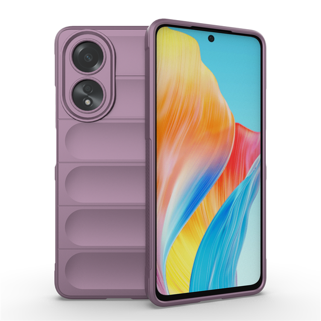 For Oppo A58 A38 A78 A18 Shockproof Soft TPU Case Airbag Lens Screen Protective Case Smoke Phone Cover