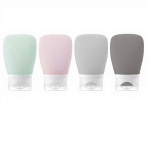 Squeeze Salad Dressing <b>Bottles</b> 2oz/60ml Silicone Screw Cap Leak Proof Reusable Cleaning <b>Brush</b> for Cooking Travel Home - Product Image 1