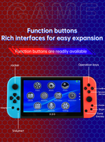 Desain baru gadget game mikrofon suara stereo kartu TF 16G layar warna X80 joystick konsol game genggam