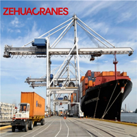 Grúa Portátil para Contenedores STS Ship to Shore, Altura de Elevación Personalizada, Grúa de Puerto para Manipulación de Contenedores en Puertos Marítimos
