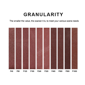 2x42 pulgadas 36 cinturones de lijado de óxido de aluminio de grano P80 gxk51 cinturón de arena de tela abrasiva para trabajar la madera - Product Image 5