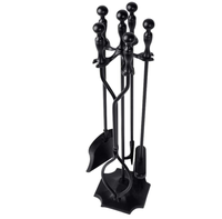 Fourniture directe d'usine décoration intérieure chevalier Suzhou fer noir cheminée outils accessoires cheminée accessoires