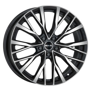 Ruedas de Aleación MAK F9521KEBM44IRR KENT BLACK MIRROR 9,5J21 Et44 5X120 Cb72,6 Índice de Carga 1050 Certificado NADN208 - Product Image 1