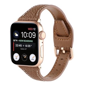 สายหนังแท้ลายลิ้นจี่ลายดาวบนท้องฟ้าขนาดเล็ก เหมาะสำหรับสายนาฬิกา Apple S8 <span class=keywords><strong>Applewatch</strong></span> 38/40/41 42/4 - Product Image 1