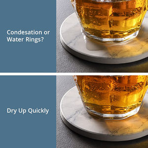 Sous-verres en céramique écologiques modernes en gros, absorbants pour tasses à café et tables basses - Product Image 4