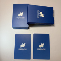 Cartes de poker en plastique personnalisées de haute qualité, 32 cartes/54 cartes, logo personnalisé, PVC imperméable, cartes en plastique pour l'Arabie Saoudite, le Koweït et le Qatar
