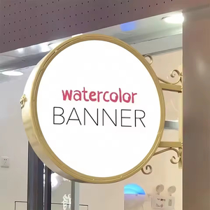 Custom Led Round Advertising Lightbox Signage Led Advertising <b>Light</b> Box Sign Outdoor Shop Store Sign - Product Image 6