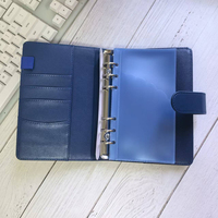 Top Vente 20 Couleur Portable Durable Personnalisé PU Cuir Budget Enveloppe Portefeuille Classeur Magnétique Journal PU Couverture En Cuir Cahier