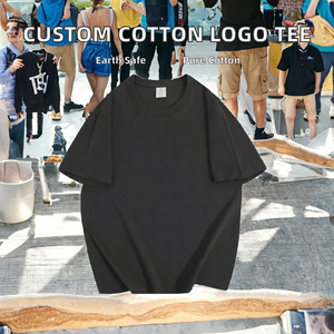 T-shirt Homme Personnalisé de Haute Qualité Coupe Droite Ample 100% Coton Uni Décontracté Grande Taille Tissu Tricoté Séchage Rapide Écologique - Product Image 2