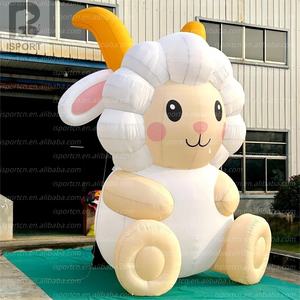 Надувная светодиодная овца нового дизайна из ткани Оксфорд с LED-подсветкой, гигантская модель для мероприятий и промоакций, включает вентилятор - Product Image 2