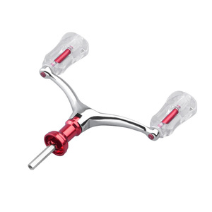 Poignée de moulinet de pêche en alliage d'aluminium, double bras oscillant, pièce de moulinet spinning, conception légère pour moulinets spinning - Product Image 1
