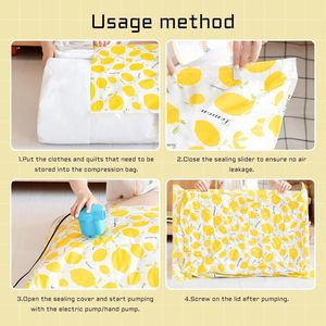 2024 Best Quality Home and Travel Clothes Blanket Storage Save Space Vacuum <b>Bags</b> - Product Image 5