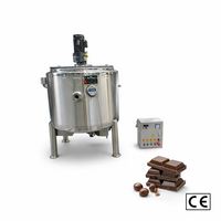 Réservoir de fusion de chocolat automatique Ace 500L, nouveau design, avec deux mélangeurs, pour le stockage de pâte de chocolat
