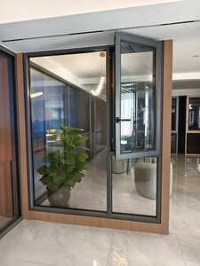 Fenêtre battante avec moustiquaire magnétique en acier inoxydable, design moderne pour appartement <span class=keywords><strong>et</strong></span> chambre, <span class=keywords><strong>rideau</strong></span> à persiennes pour <span class=keywords><strong>porte</strong></span> vitrée - Product Image 4