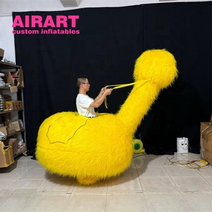 Costume de canard en peluche gonflable de couleur personnalisée pour l'activité de spectacle, marionnette gonflable de costume d'<span class=keywords><strong>oiseau</strong></span> d'autruche de défilé - Product Image 5