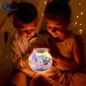 Nuovo arrivo fai da te unicorno terrario artigianato giocattolo Kit per bambini luce unicorno arti e mestieri giocattoli per regalo di compleanno - Product Image 5