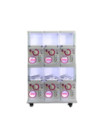 Distributeur automatique de jouets Gachapon à monnayeur, compatible avec les capsules de 45-80 mm, en métal et plastique, avec langues espagnole et japonaise