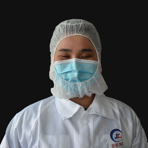 Topi astronot sekali pakai kualitas tinggi tudung Balaclava non-tenun dengan masker untuk tudung keamanan pabrik - Product Image 2