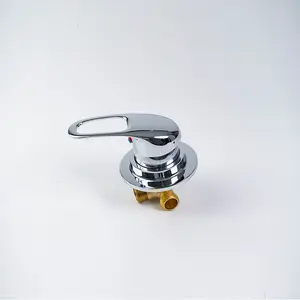 Hydrorelax All Brass Bathroom Shower Faucet Hot Cold 1 Way Shower Mixer Valve