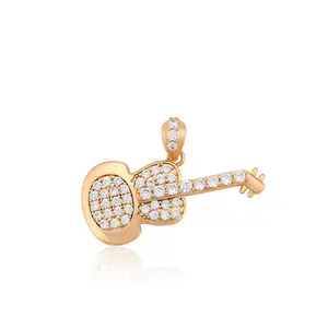 A00516619 xuping jewelry new exquisite punk style personality rock 18K gold-plated guitar diamond pendant