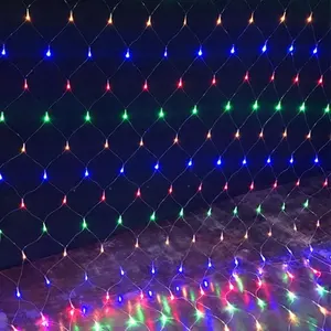 Farbwechsel Diwali Lichter Led Weihnachts licht Grünland Connect able Net Mesh Lichterkette Lichter für Hochzeits büsche im Freien