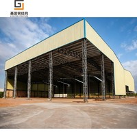 Almacén Moderno de Estructura de Acero Prefabricado con Estructura Galvanizada para Instalaciones de Almacenamiento Duraderas y de Bajo Mantenimiento