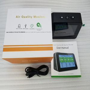 Moniteur de qualité de l'air, détecteur de formaldéhyde (HCHO), analyseur de gaz automatique, capteur de CO2 NDIR PM2.5/TVOC, détecteur de gaz avec écran LCD - Product Image 1