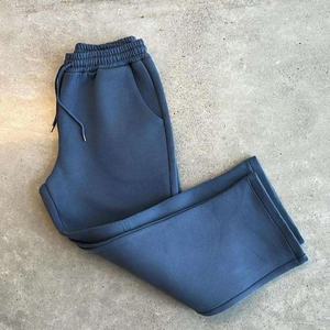 Sweat-shirt et pantalon de survêtement surdimensionnés en coton 100% lourd avec logo personnalisé, style ample et décontracté pour hommes - Product Image 2