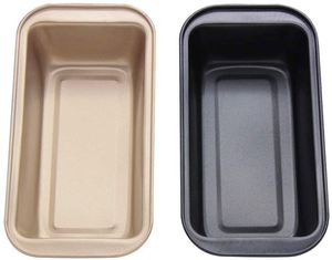 Moule à gâteau et à pain carré en acier au carbone, résistant à la chaleur du four, 2 pièces, pour cuisine personnalisée - Product Image 1